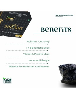 FAME DRUGS - Shilajit/Shilajeet Resin | Himalayan Shilajit For Men's - 10 GM